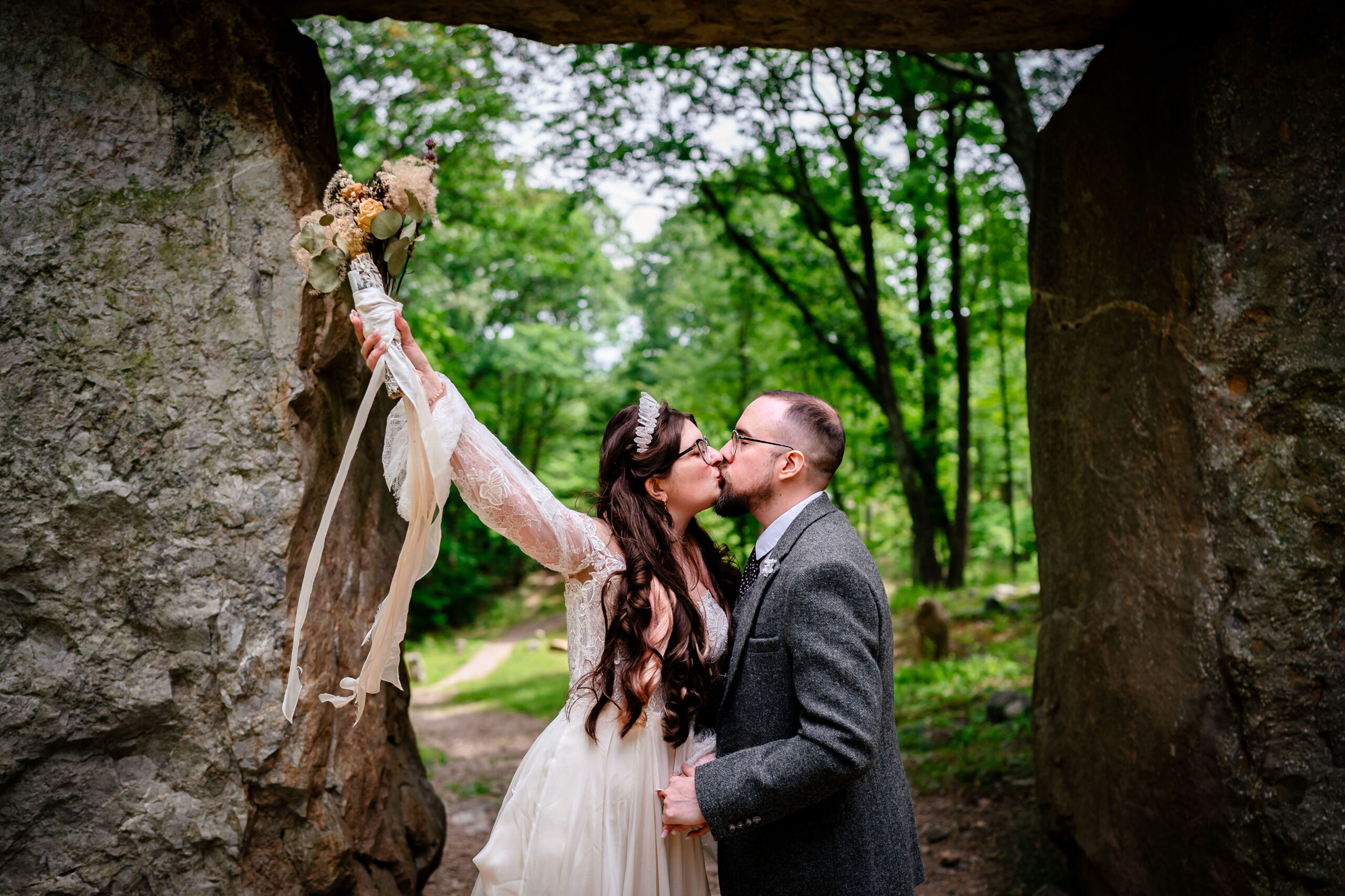 Elopement at Columcille Megalith Park - All-Inclusive Jim Thorpe Elopements