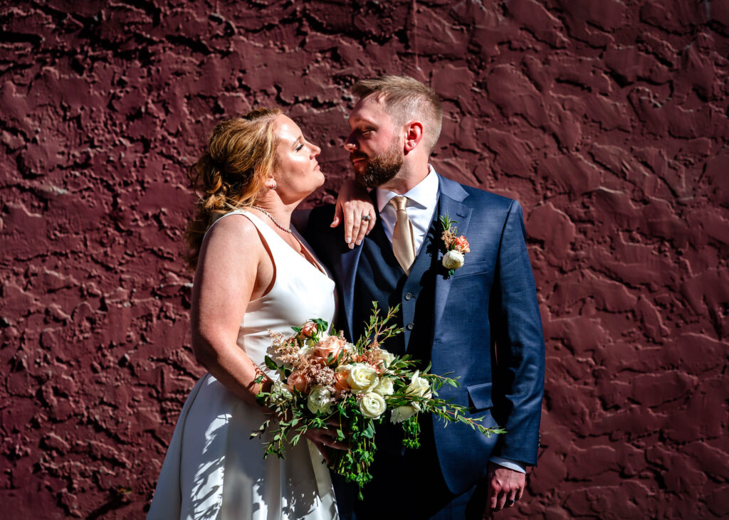Poconos Elopement Couple in Jim Thorpe