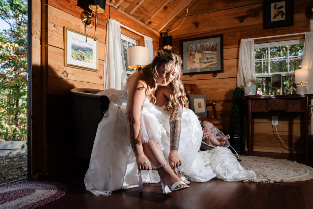 Jim Thorpe Elopement - Intimate Eloping, Bride getting ready