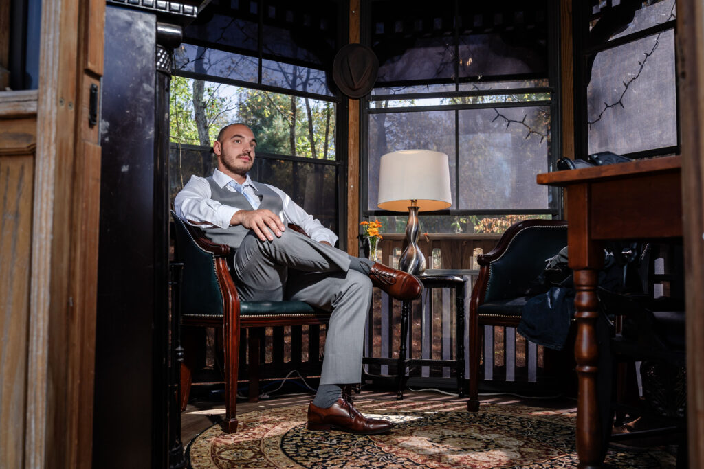 Jim Thorpe Elopement - Intimate Eloping - groom getting ready