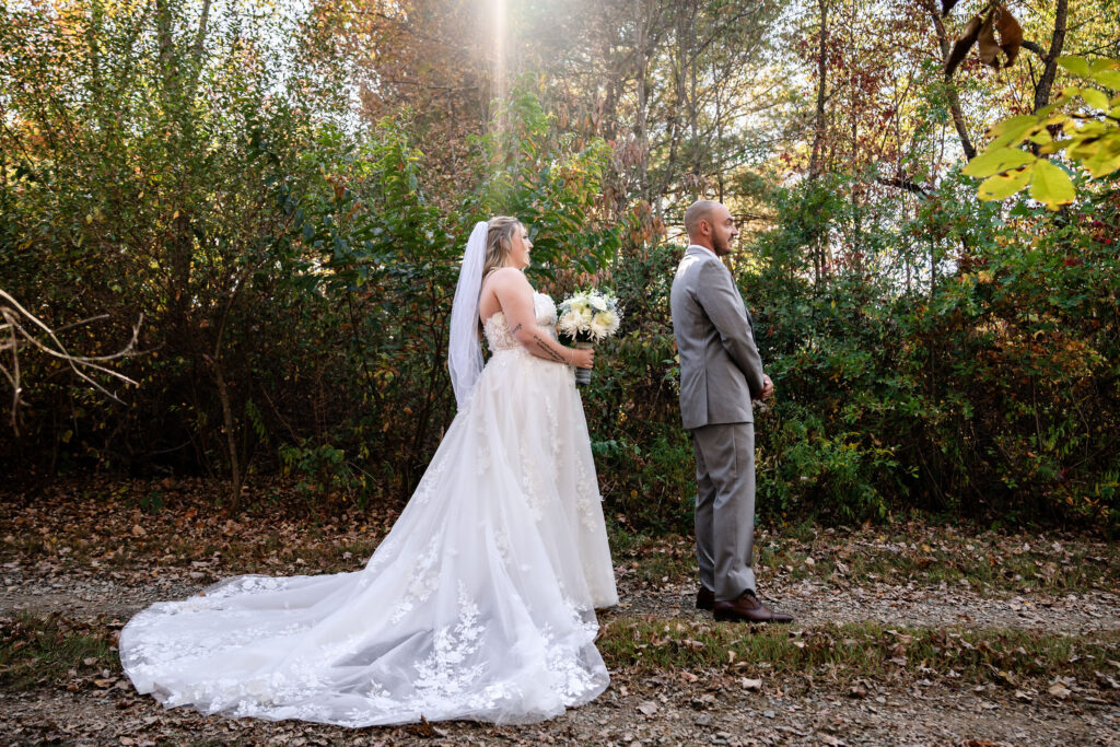 Jim Thorpe Elopement - Intimate Eloping - First look in the woods