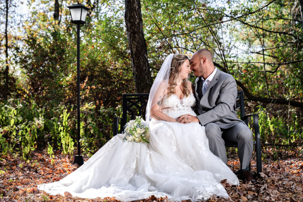 Jim Thorpe Elopement - Intimate Eloping on a bench